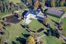 Grötzingen, Schmieder estate at Rittnerthof in the district Durlach in Karlsruhe in the state Baden-Wuerttemberg, Germany from above