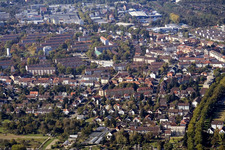 Aue district in the district Durlach in Karlsruhe in the state Baden-Wuerttemberg, Germany