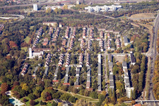 Dammerstock in the district Weiherfeld-Dammerstock in Karlsruhe in the state Baden-Wuerttemberg, Germany