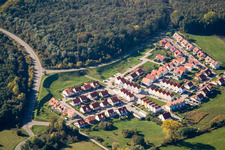 New development area at the Badepark in Wörth am Rhein in the state Rhineland-Palatinate, Germany