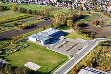 Bienwald Hall Kandel in Kandel in the state Rhineland-Palatinate, Germany out of the air
