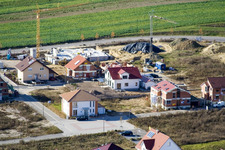On the high trail in Kandel in the state Rhineland-Palatinate, Germany out of the air