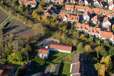 Aerial view of Veterinary practice in Kandel in the state Rhineland-Palatinate, Germany