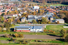 Bird's eye view of Bienwald Hall Kandel in Kandel in the state Rhineland-Palatinate, Germany