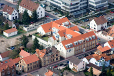 Aerial view of Sommerstr in Kandel in the state Rhineland-Palatinate, Germany