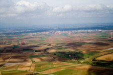 Aerial photograpy of Wagner Ranch in Herxheim bei Landau in the state Rhineland-Palatinate, Germany