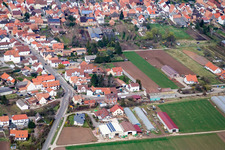 Gensheim organic farm shop from the southwest in Offenbach an der Queich in the state Rhineland-Palatinate, Germany