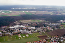 Aerial view of At the small forest in Herxheim bei Landau in the state Rhineland-Palatinate, Germany