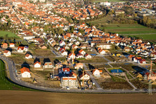 On the high trail in Kandel in the state Rhineland-Palatinate, Germany out of the air