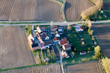 Welschhof in Freckenfeld in the state Rhineland-Palatinate, Germany out of the air