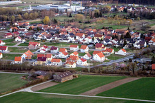 Aerial photograpy of New development area NO in the district Schaidt in Wörth am Rhein in the state Rhineland-Palatinate, Germany