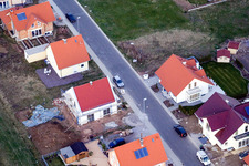 Aerial photograpy of New development area NO in the district Schaidt in Wörth am Rhein in the state Rhineland-Palatinate, Germany