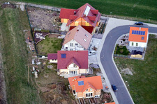 Oblique view of New development area NO in the district Schaidt in Wörth am Rhein in the state Rhineland-Palatinate, Germany