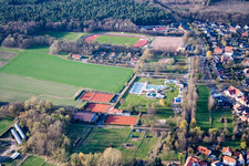 Sports fields and swimming park Bellheim in Bellheim in the state Rhineland-Palatinate, Germany
