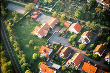 Aerial view of In the Mirabelle Garden in Kandel in the state Rhineland-Palatinate, Germany