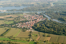 Munchhausen in the state Bas-Rhin, France seen from above