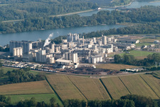 Bird's eye view of Industry in Beinheim in the state Bas-Rhin, France
