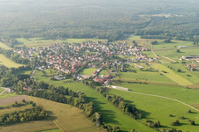 Forstfeld in the state Bas-Rhin, France out of the air