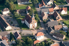 Oblique view of Rountzenheim in the state Bas-Rhin, France
