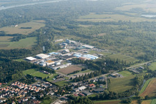 Oblique view of Drusenheim in the state Bas-Rhin, France