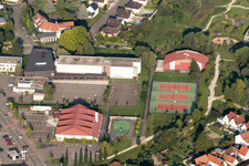 Drone recording of Drusenheim in the state Bas-Rhin, France