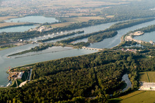 Lock near Gambsheim in the district Freistett in Rheinau in the state Baden-Wuerttemberg, Germany