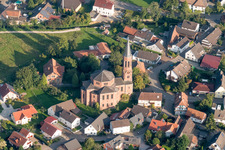 Church building in Rheinbischofsheim in the state Baden-Wurttemberg