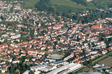 Aerial view of District Gaisbach in Oberkirch in the state Baden-Wuerttemberg, Germany