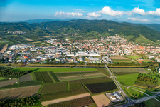 From the southwest in the district Gaisbach in Oberkirch in the state Baden-Wuerttemberg, Germany
