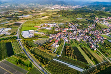 From the west in the district Nußbach in Oberkirch in the state Baden-Wuerttemberg, Germany