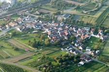Drone recording of District Urloffen in Appenweier in the state Baden-Wuerttemberg, Germany