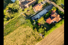 Aerial photograpy of District Billigheim in Billigheim-Ingenheim in the state Rhineland-Palatinate, Germany