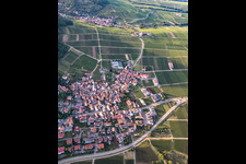 Village overview from the south in Eschbach in the state Rhineland-Palatinate, Germany