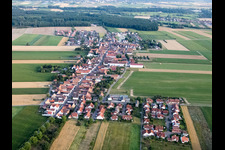 Drone image of District Hayna in Herxheim bei Landau in the state Rhineland-Palatinate, Germany